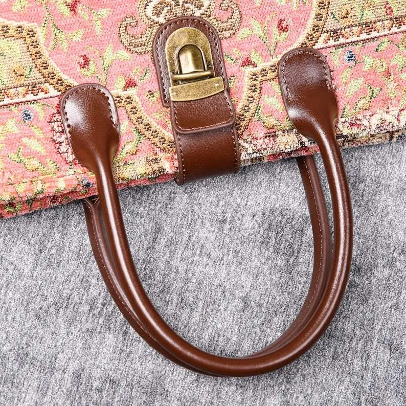 Mini Carpet Tote Oriental Pink