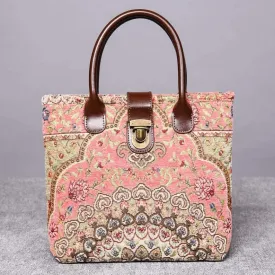 Mini Carpet Tote Oriental Pink