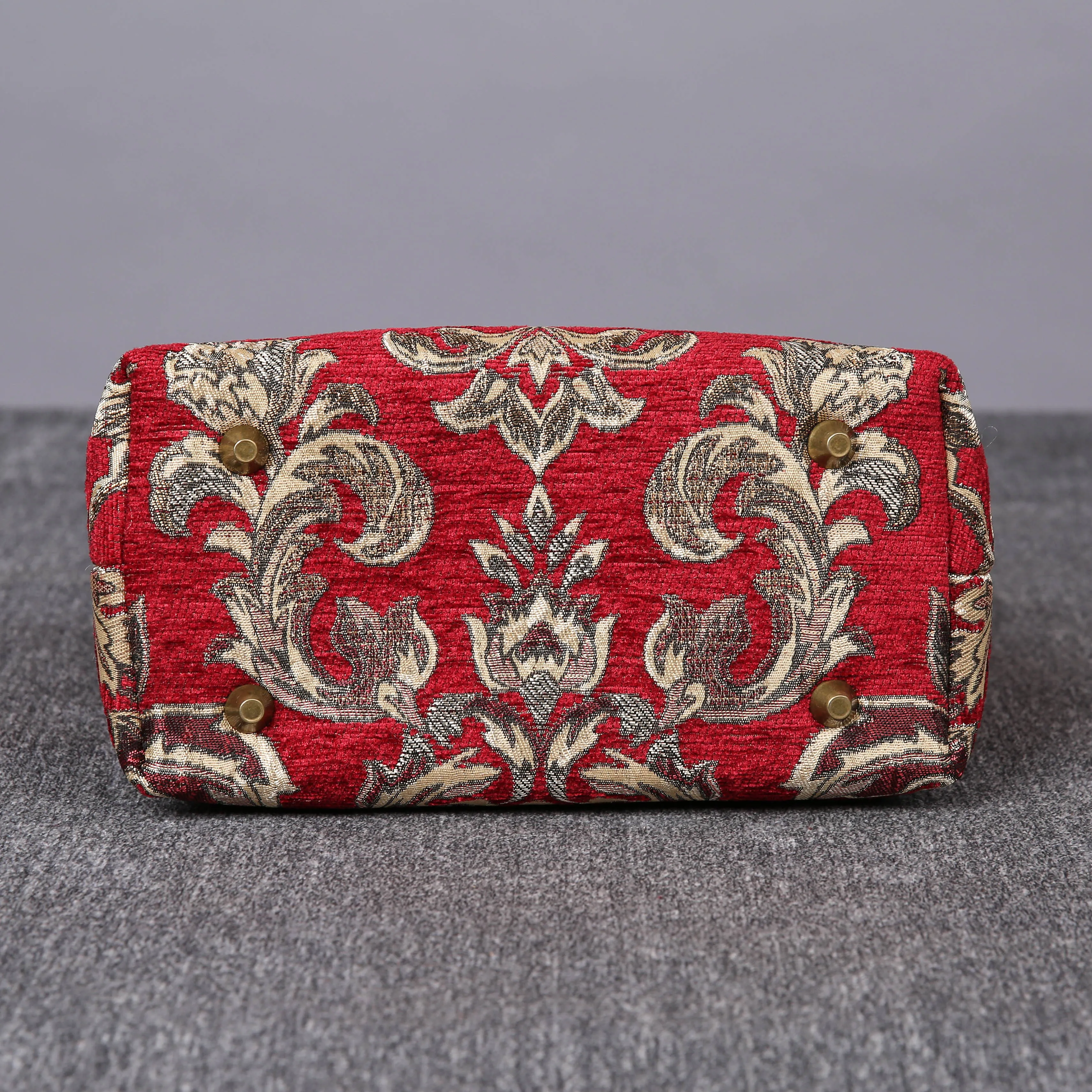 Mini Carpet Tote Victorian Blossom Red/Gold