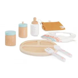 Miniland Doll Wooden Feeding Set