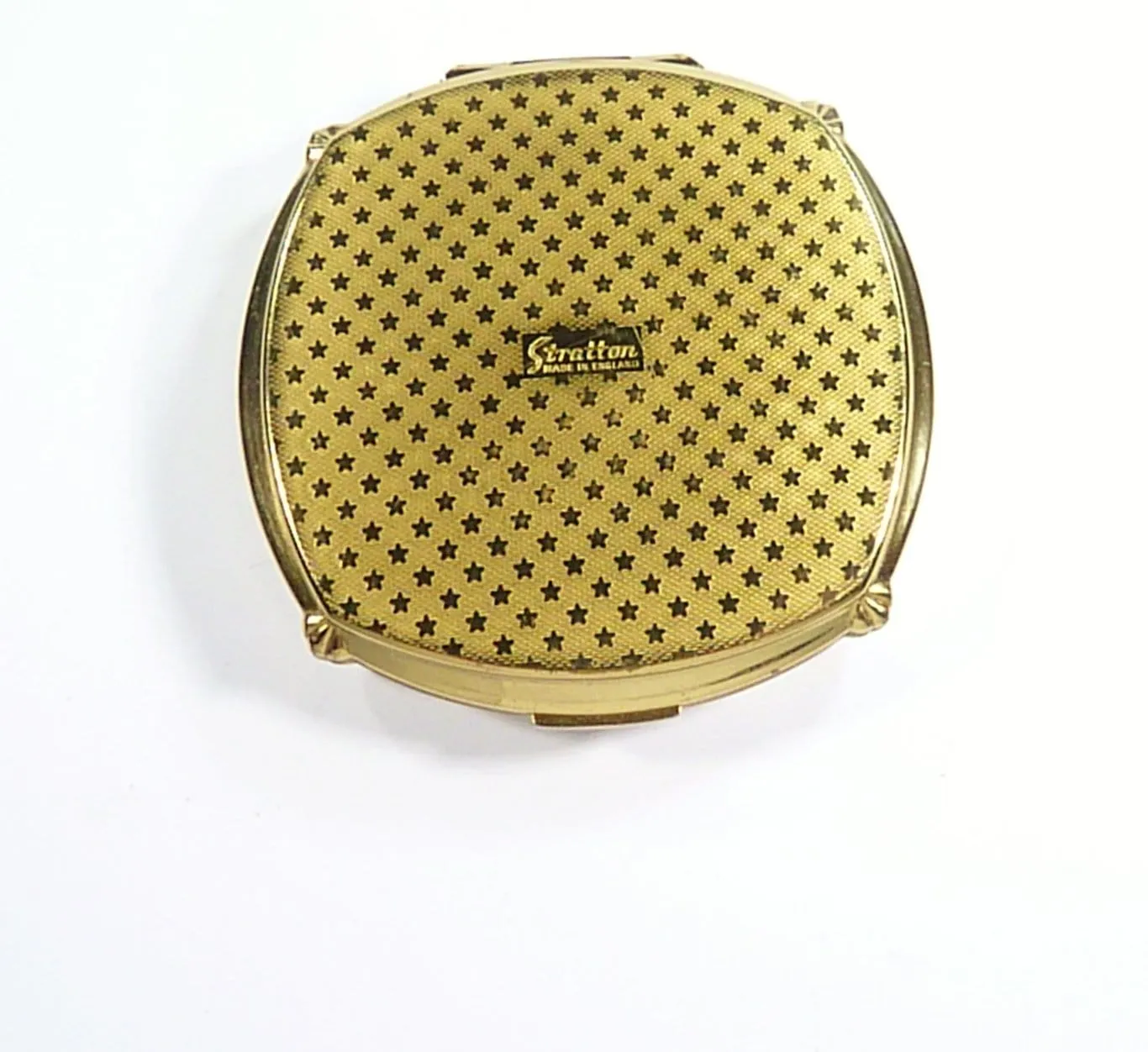 Mother Of Pearl Stratton Cushion Convertible Powder Compact 1960s