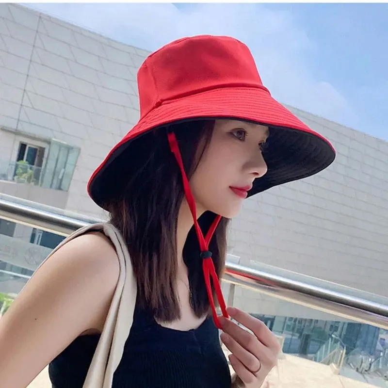 New Double-sided Foldable Bucket Hat
