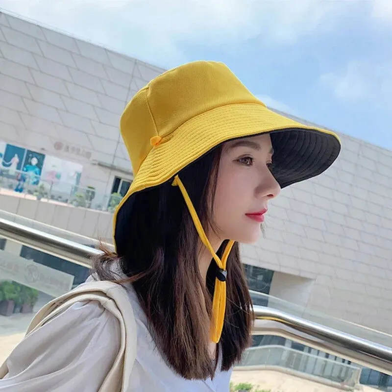 New Double-sided Foldable Bucket Hat