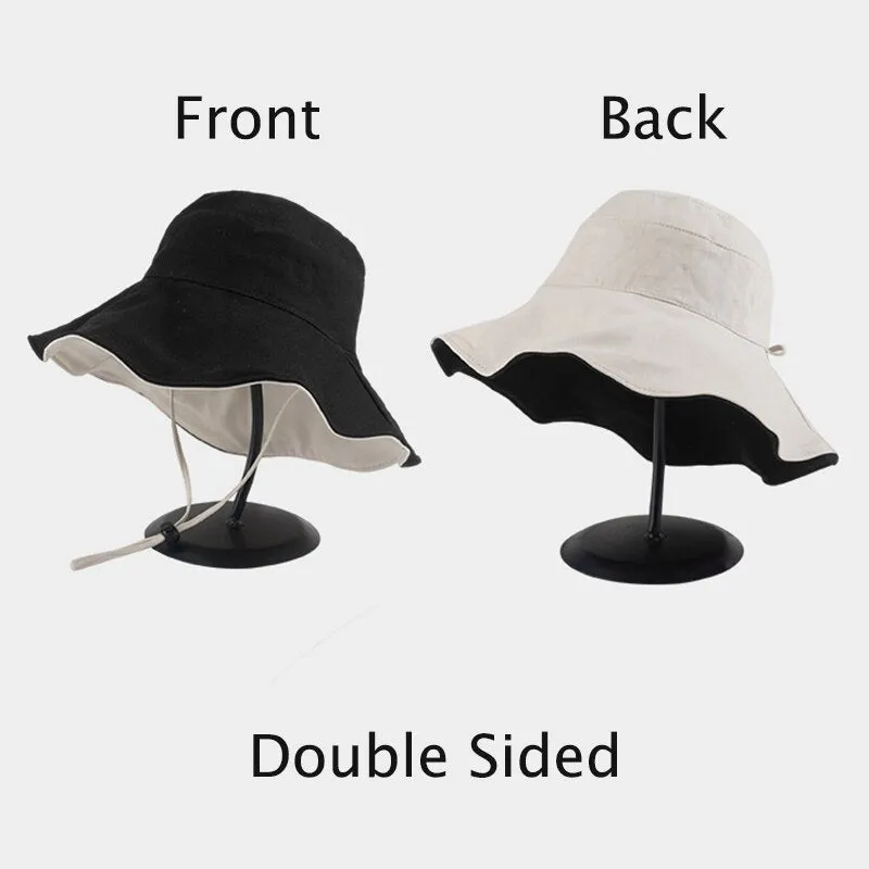 New Double-sided Foldable Bucket Hat