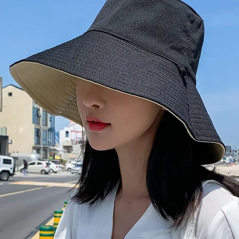 New Double-sided Foldable Bucket Hat