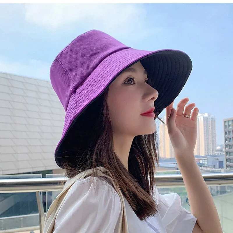 New Double-sided Foldable Bucket Hat