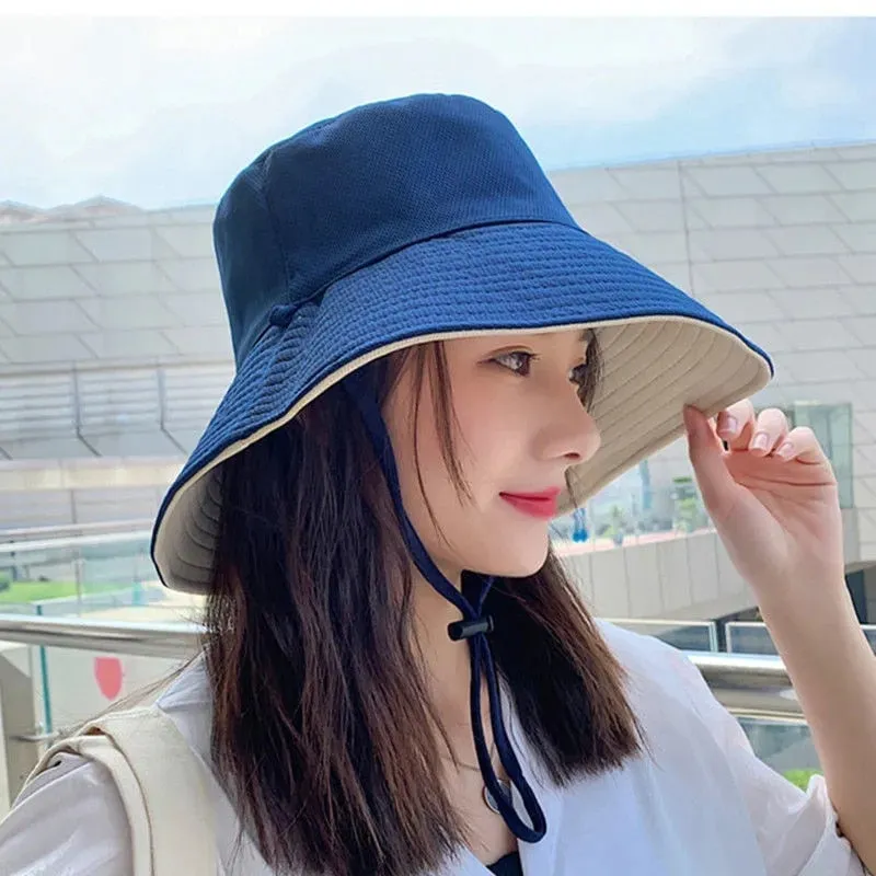 New Double-sided Foldable Bucket Hat