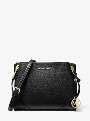 Nicole Large Pebbled Leather Crossbody Bag