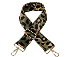 Olive Cheetah Bag Strap