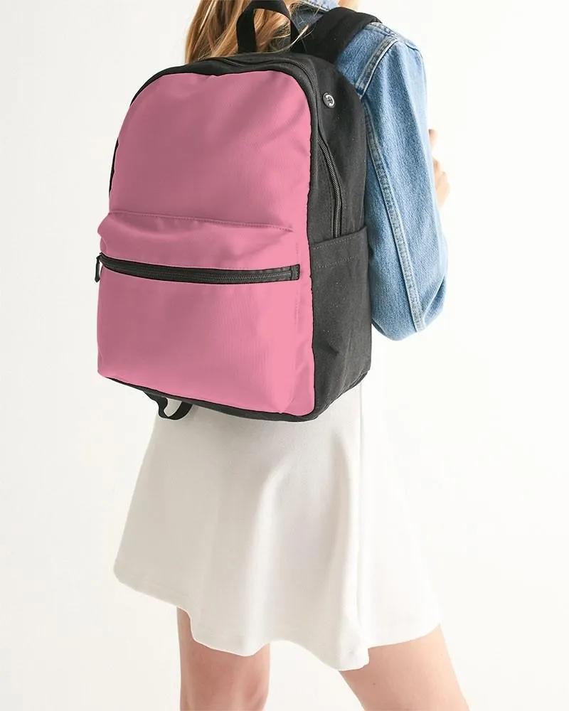 Pastel Cool Pink Canvas Backpack | Bright Pastel Cool Pink | C0M60Y15K0