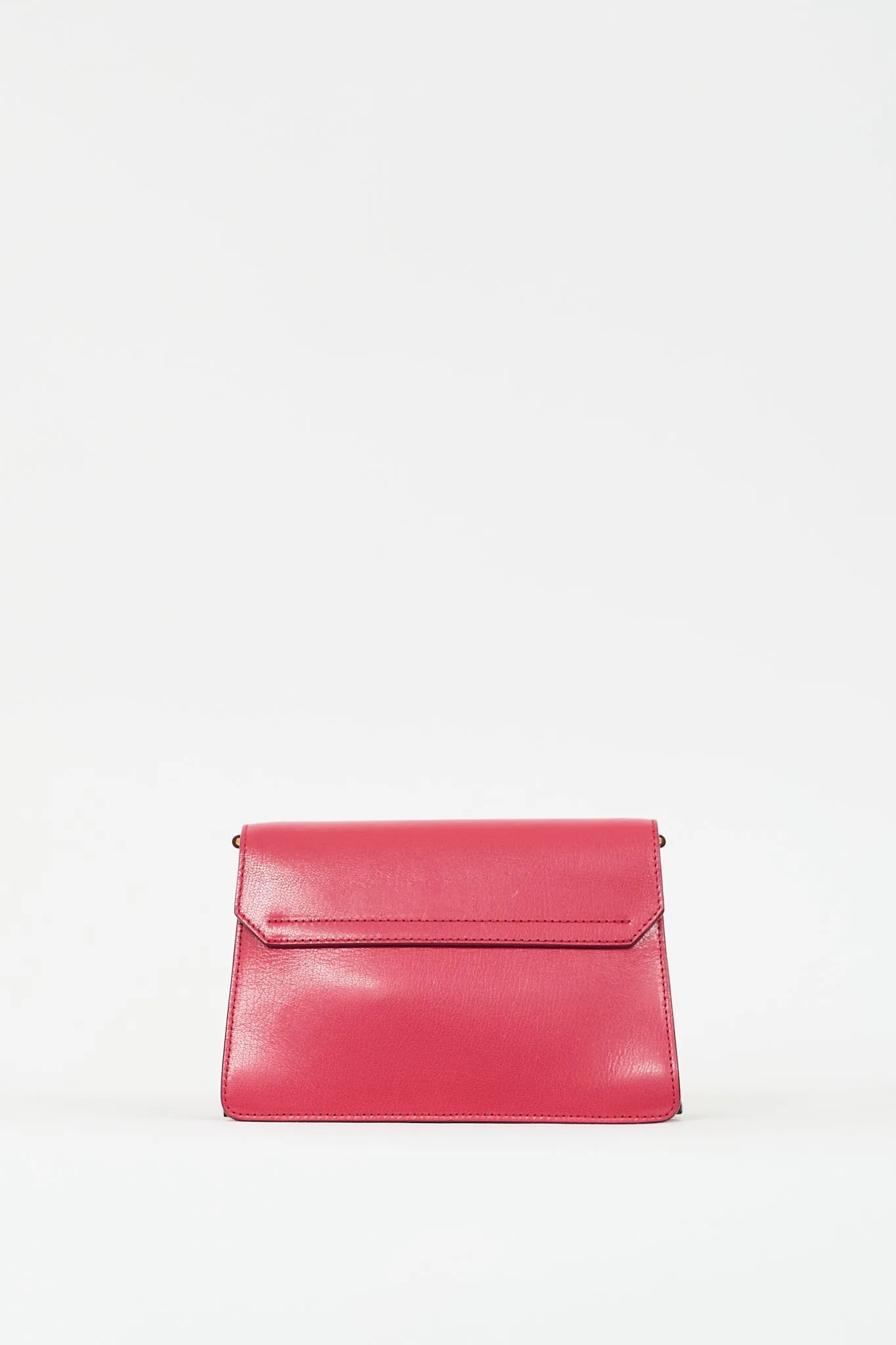 Pink Leather & Burgundy Suede Small GV3 Bag