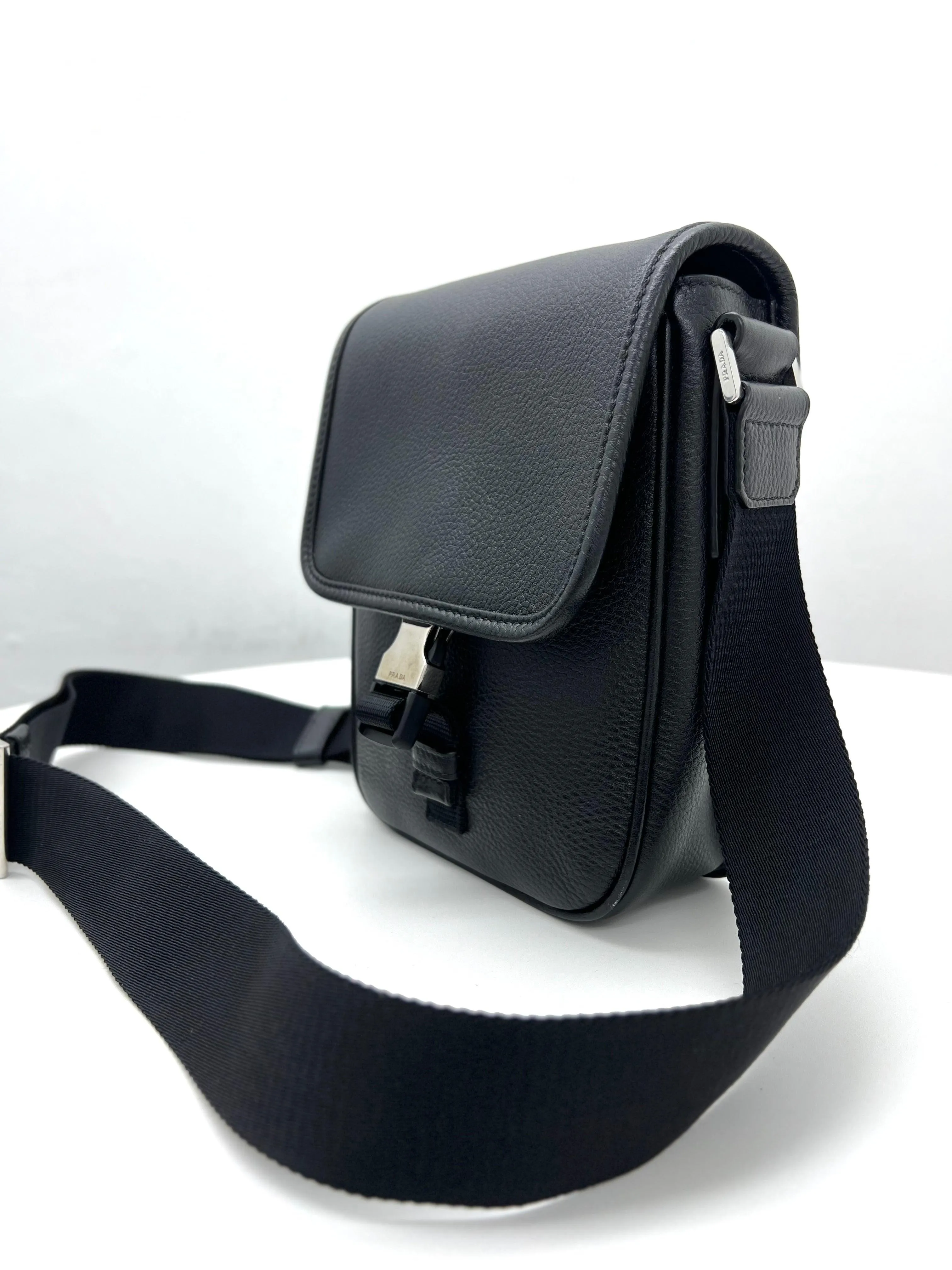 Prada Shoulder Bag Sapphire Leather