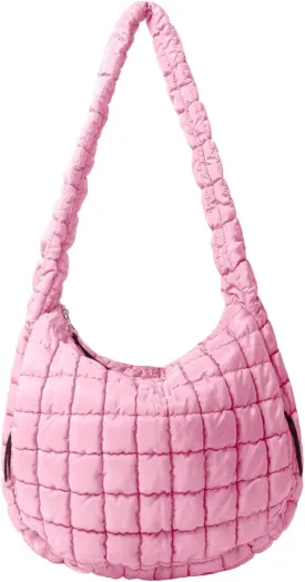Puffer Tote Bag Large Puffy Tote Bag Quilted Tote Bag Soft Quilted Crossbody Bag Carryall Hobo Handbags for Women Girl