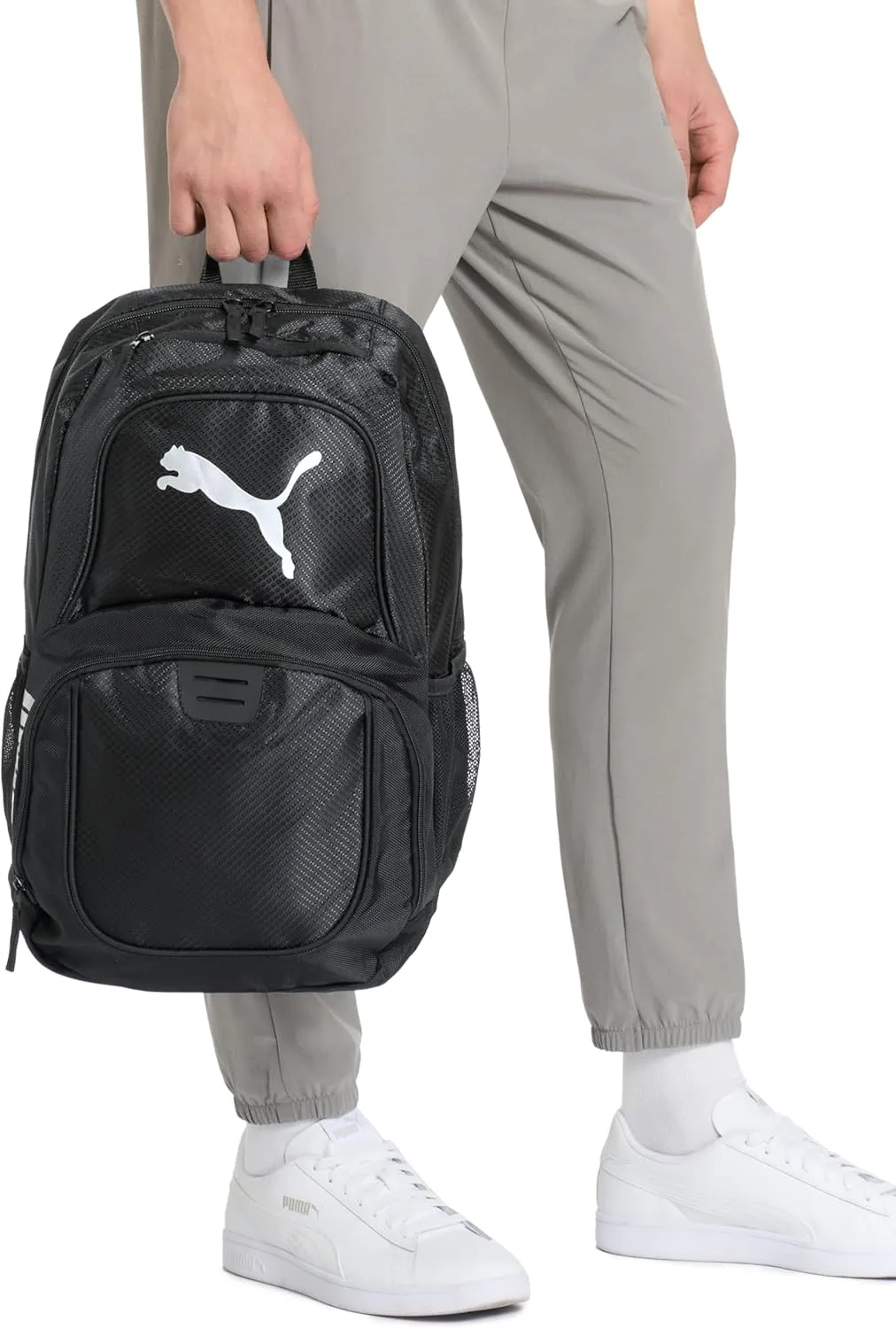 PUMA Contender Backpack, Black/Bright Red, One Size