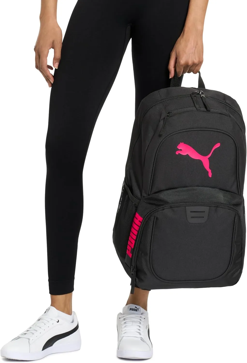 PUMA Contender Backpack, Black/Garnet Rose, One Size