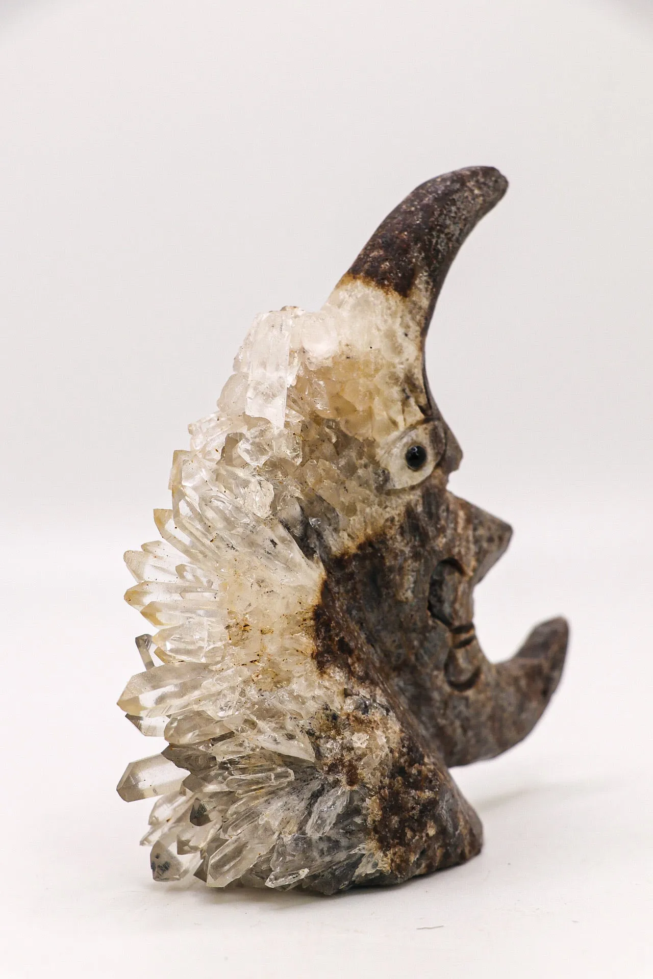 Quartz Point Cluster Crescent Moon