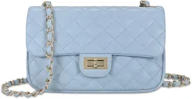 Quilted Crossbody Bags for Women, Small Soft Shoulder Handbags, Ladies Mini Vegan Leather Clutch Purses