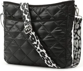 Quilted Crossbody Bags for Women, Unique Pattern Strap Quilted Bag, Crossbody Purses for Women, Quilted Puffer Bag for Women