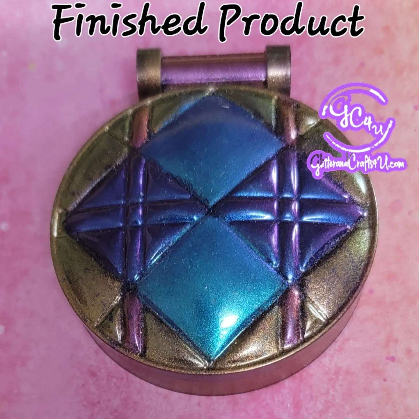Round Tufted Style Compact Mold - Mirror