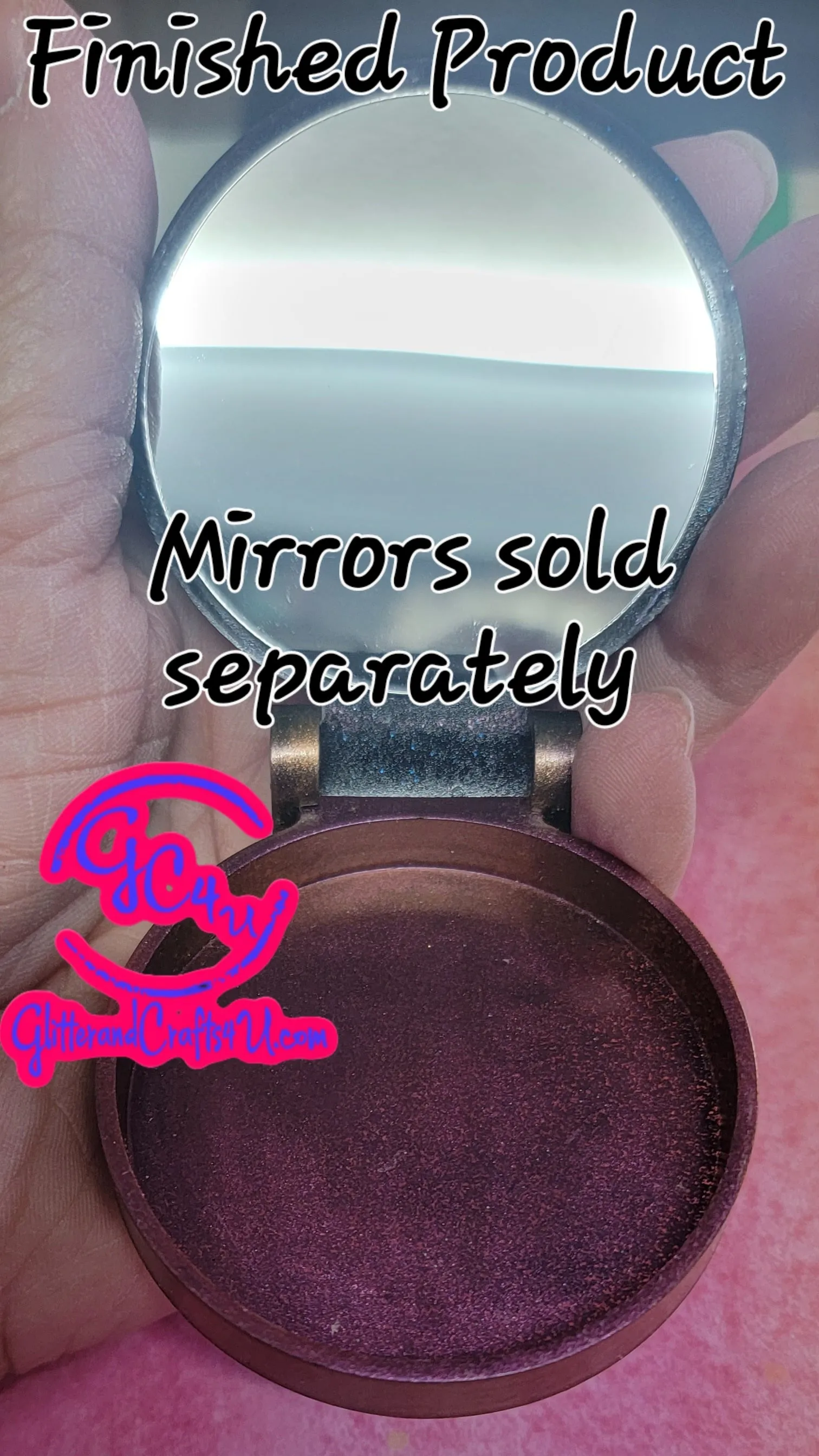Round Tufted Style Compact Mold - Mirror