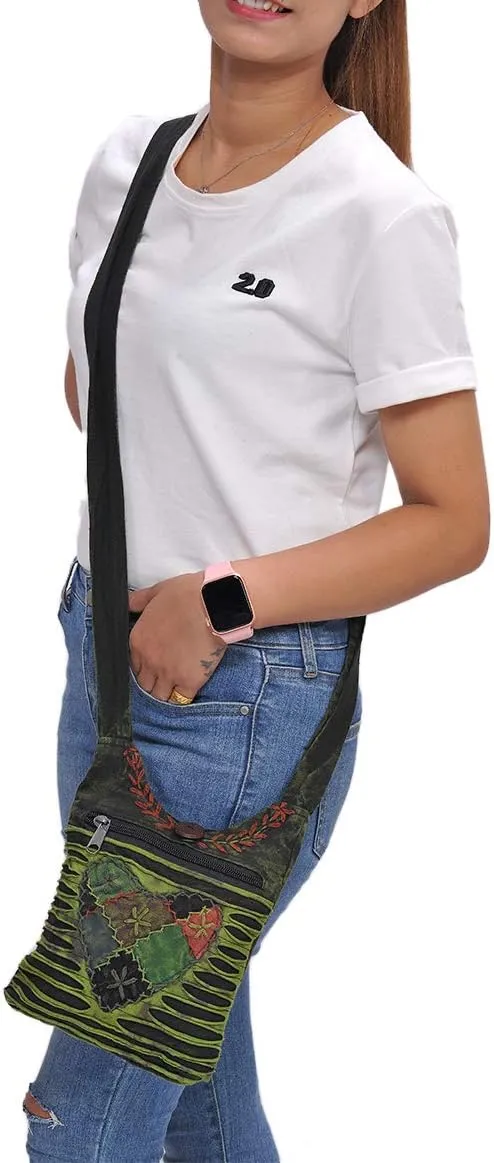 ROYAL The Collection Small Hippie Phone Purse Crossbody, Boho Travel Bag