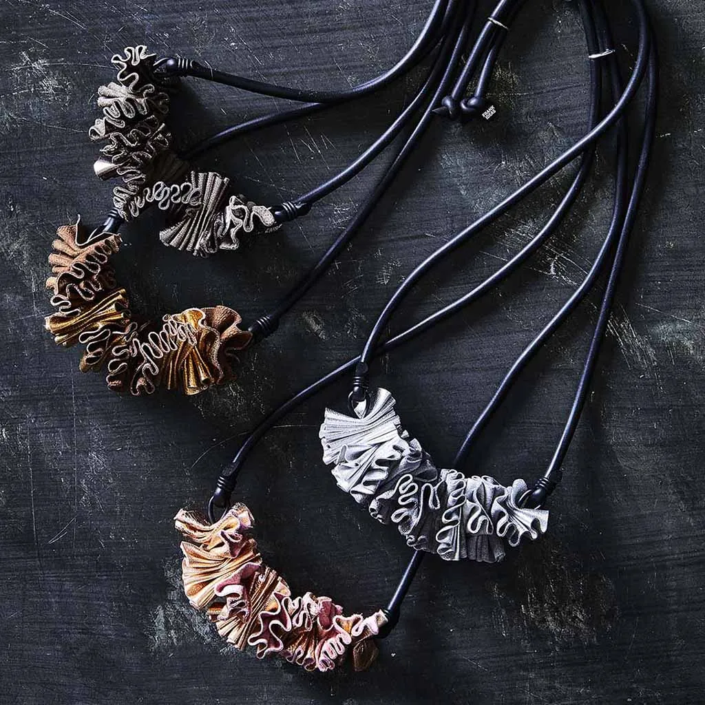 ruffle necklace