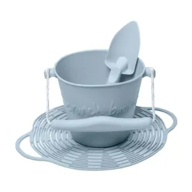 Scrunch Beach Set (Bucket, Spade and Beach Bag) - Duck Egg Blue by DAM