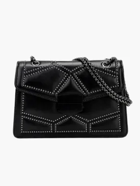 Selena | Studded Elegance Leather Chain Bag