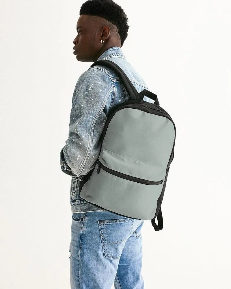 Shaded Pale Green Gray Canvas Backpack | C10M0Y10K30