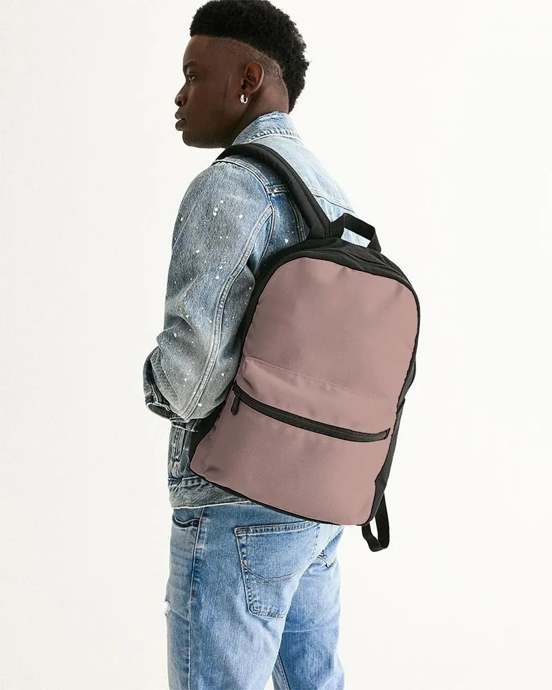 Shaded Pale Pastel Red Brown Canvas Backpack | C0M30Y22K30
