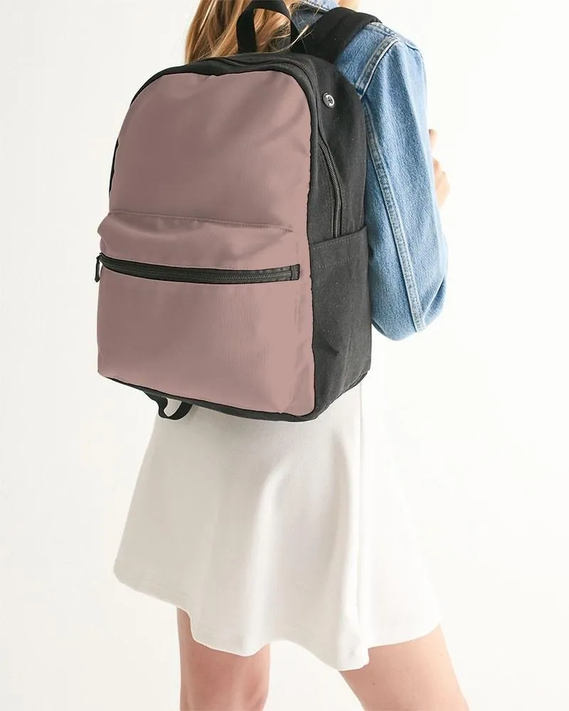 Shaded Pale Pastel Red Brown Canvas Backpack | C0M30Y22K30