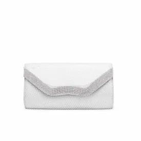 Silver Fancy Clutch P15347