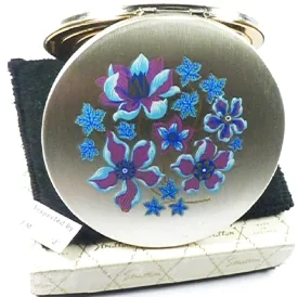 Silver Plated Refillable Boxed Second Hand Stratton Compact Mirror