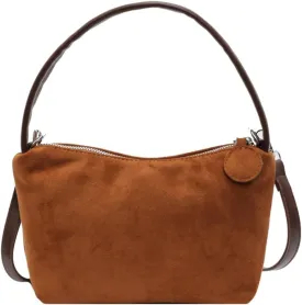 Slouchy Suede Cloud Crossbody Purse Women Crescent Satchels Shoulder Hobo Bags Trendy Travel Top-handle Mini Tote Handbag