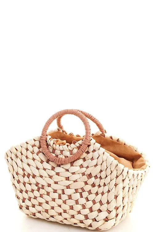 SMALL WOVEN TOTE