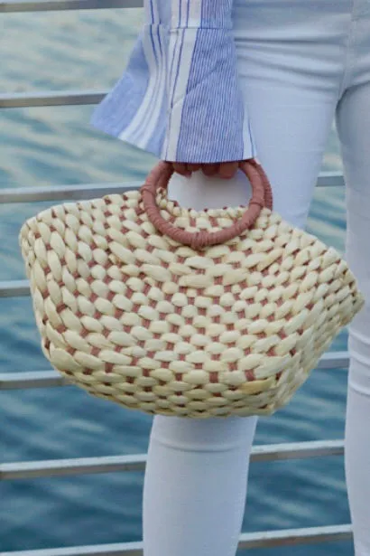 SMALL WOVEN TOTE