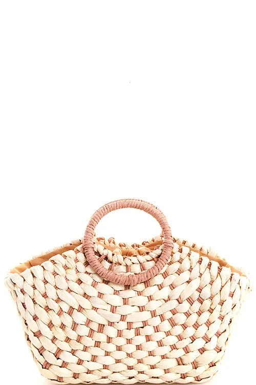 SMALL WOVEN TOTE