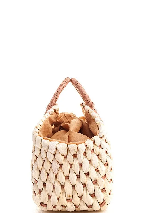 SMALL WOVEN TOTE