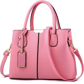 Soft Leather Satchel Bags for Women Shoulder Hobo Bags Top Handle Satchel Purses Fashion Bag with Compartments