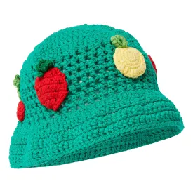 Stella McCartney Child Bucket Hat With Fruit Patches Green