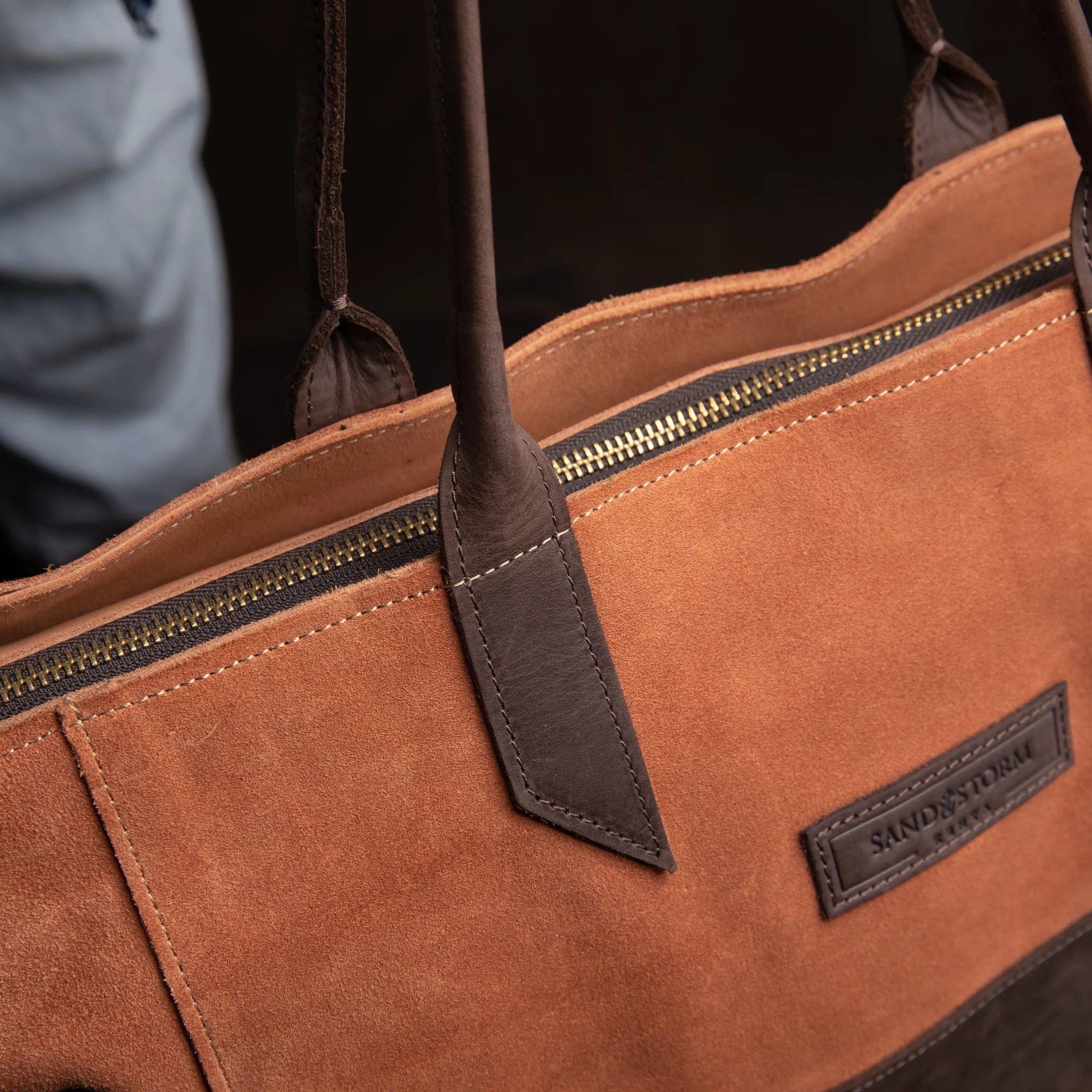 Suede Faith Tote
