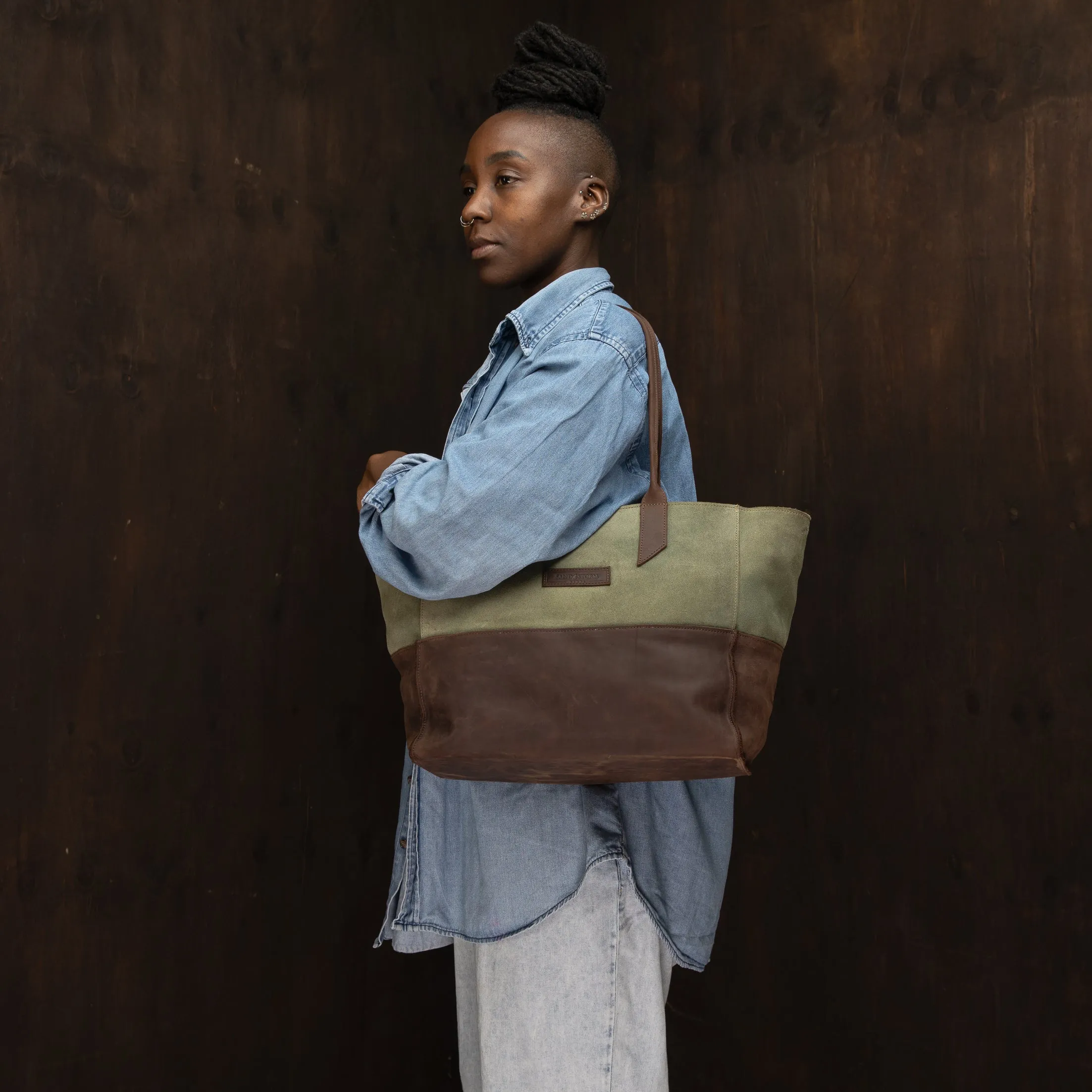 Suede Faith Tote