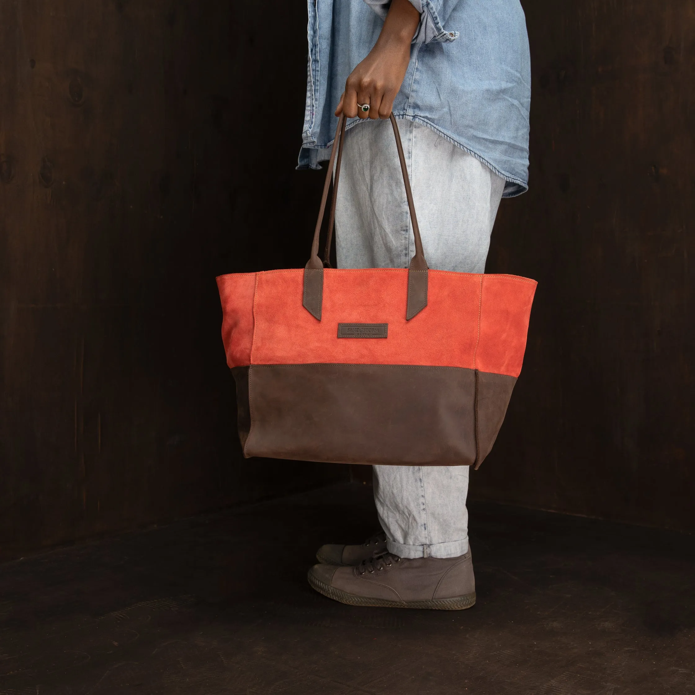 Suede Faith Tote