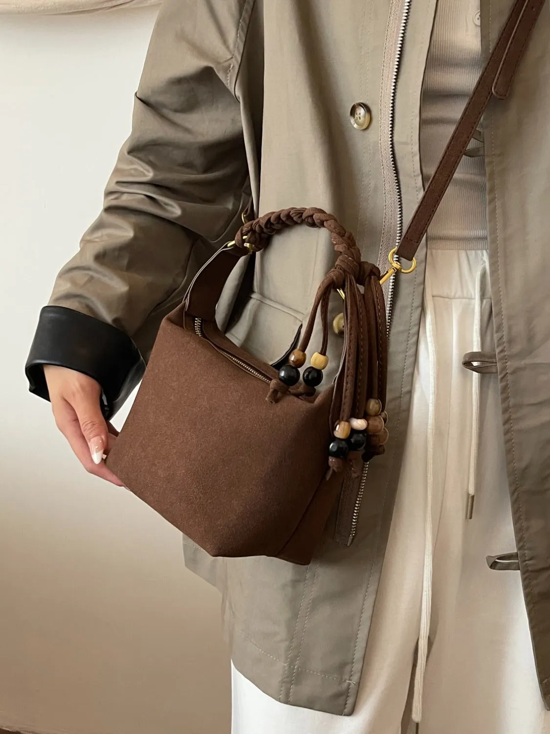 Suede Shoulder Bag