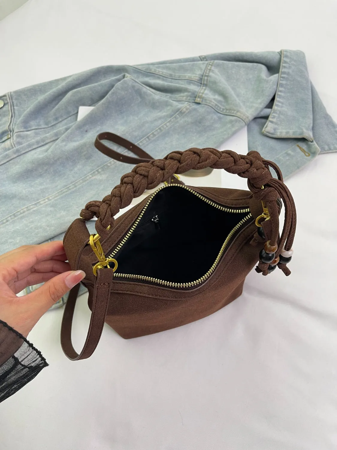 Suede Shoulder Bag