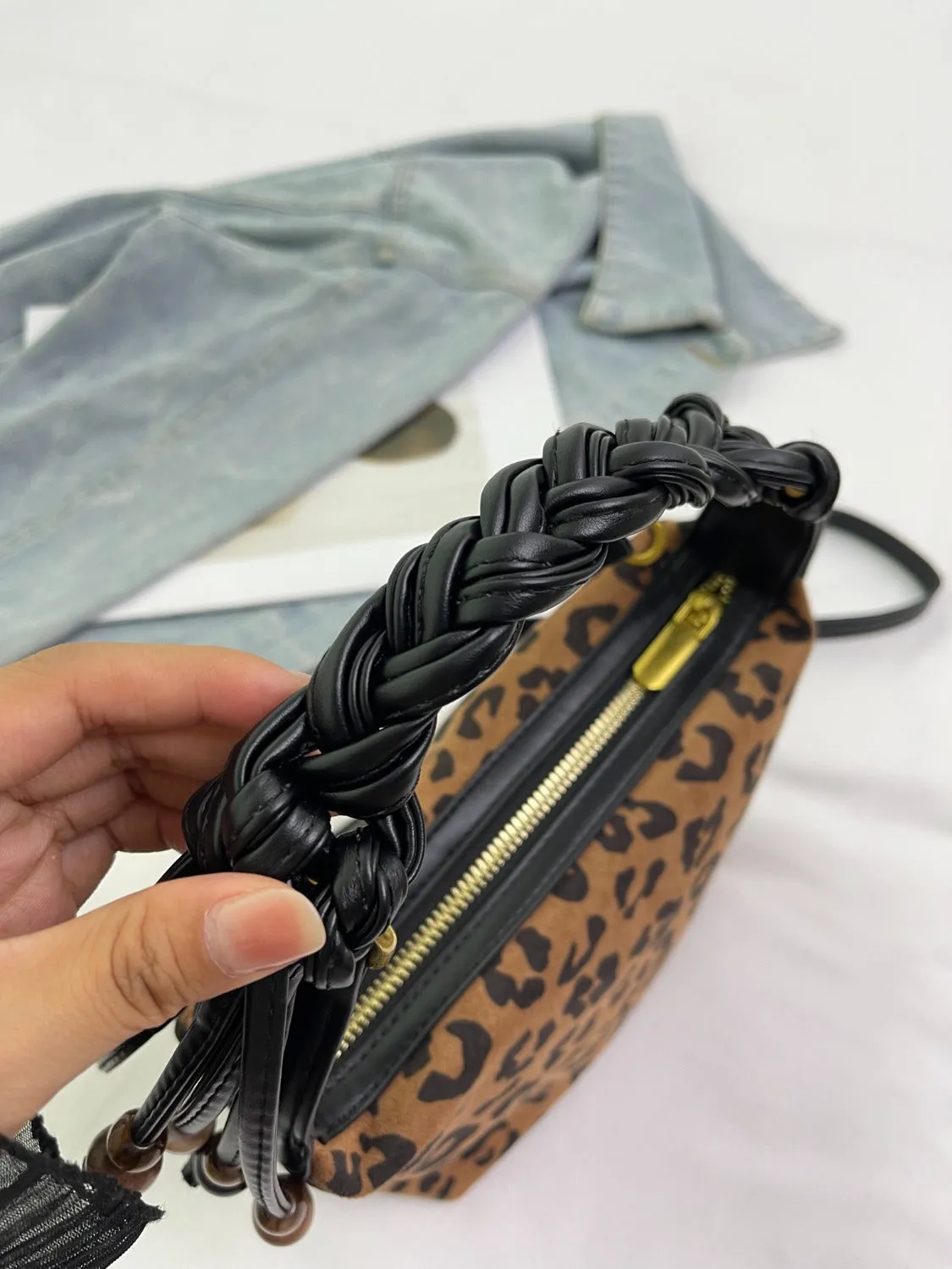 Suede Shoulder Bag