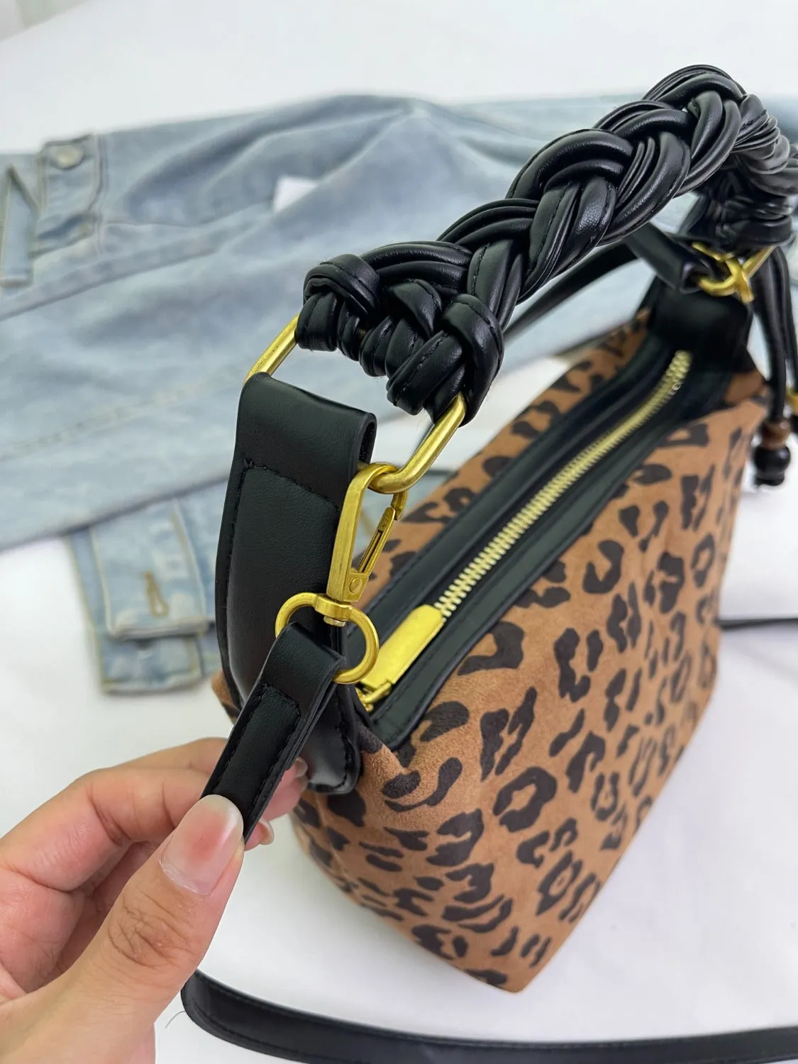 Suede Shoulder Bag