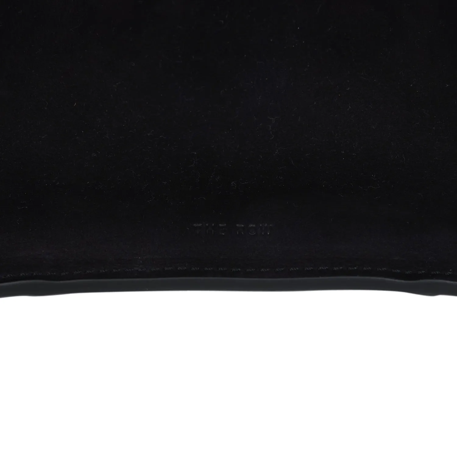 The Row Shoulder Margaux 12 Bag Black Nubuck Silver Hardware
