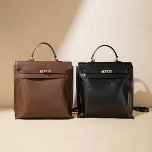 Tuscan Authentic Leather Tactile Feel First Layer Cowhide Mummy Bag