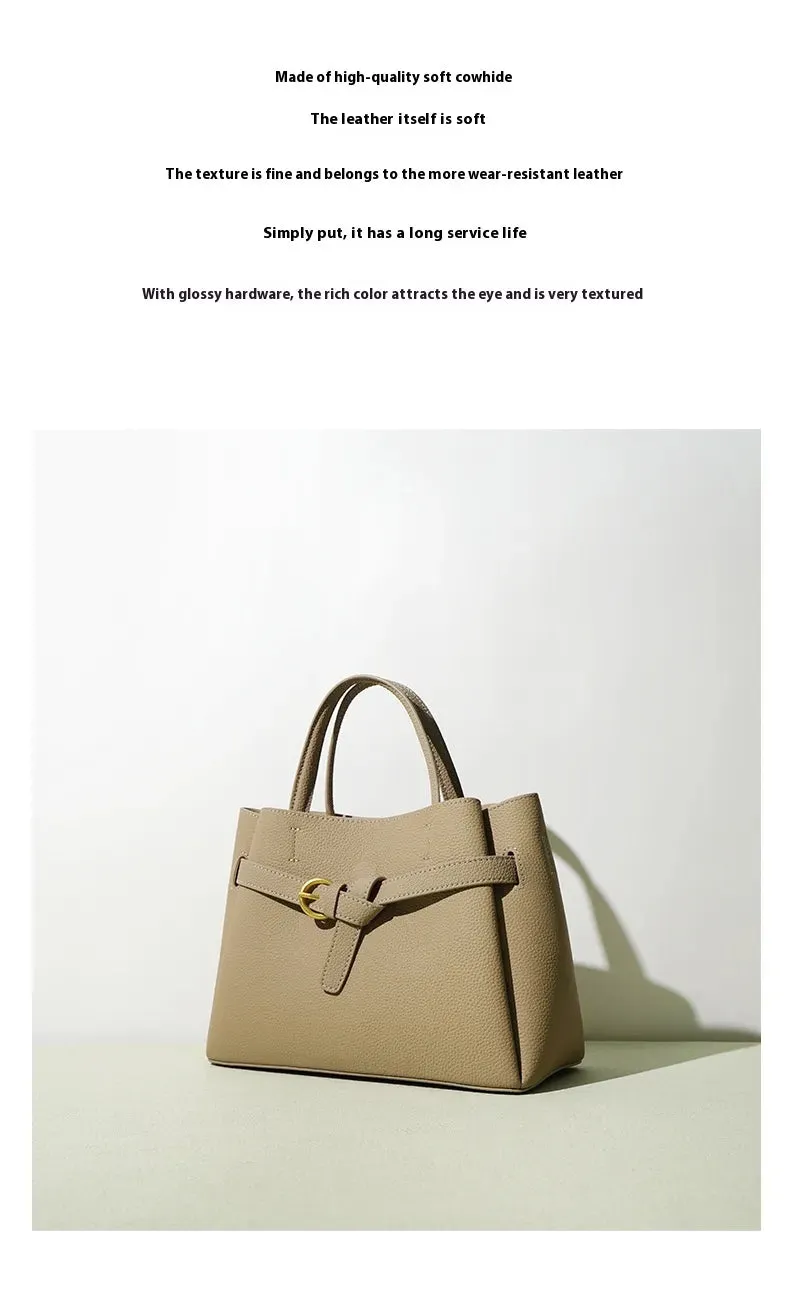 Tuscan Authentic Leather Tactile Feel First Layer Cowhide Mummy Bag
